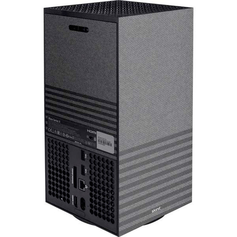 Black and Grey Stripes Xbox Series X Console Skin