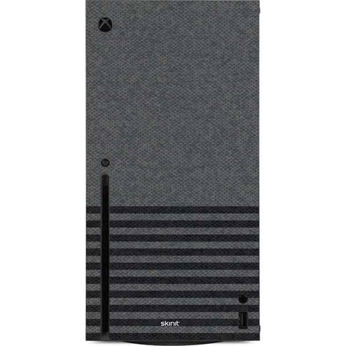 Black and Grey Stripes Xbox Series X Console Skin