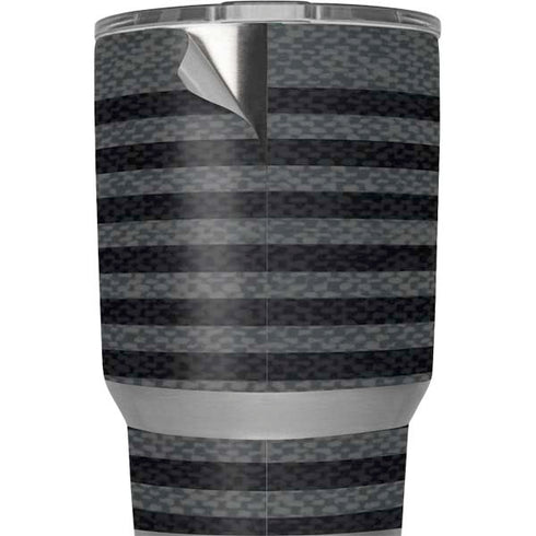 Black and Grey Stripes Yeti 20oz Tumbler Skin