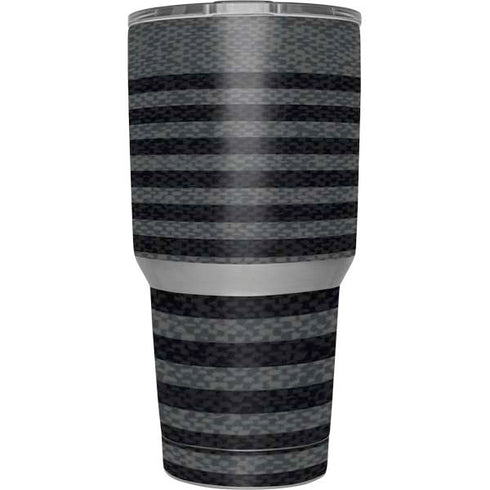 Black and Grey Stripes Yeti 30oz Rambler Tumbler Skin