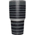 Black and Grey Stripes Yeti 30oz Rambler Tumbler Skin