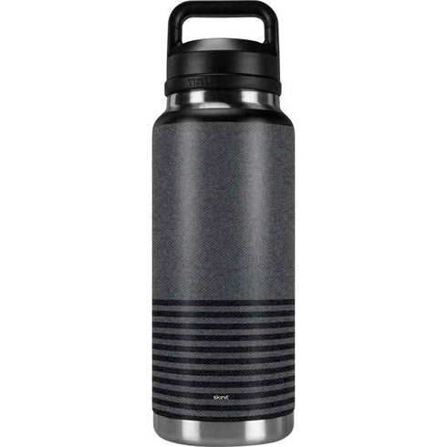 Black and Grey Stripes YETI Rambler 36oz Bottle Skin