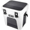 Black and Grey Stripes YETI Roadie 24 Hard Cooler Skin