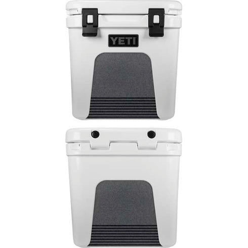 Black and Grey Stripes YETI Roadie 24 Hard Cooler Skin