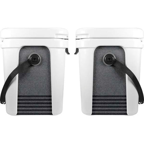 Black and Grey Stripes YETI Roadie 24 Hard Cooler Skin