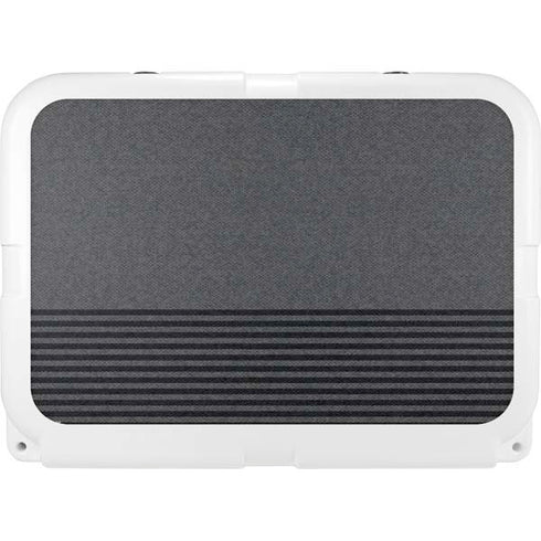 Black and Grey Stripes YETI Tundra 35 Hard Cooler Skin