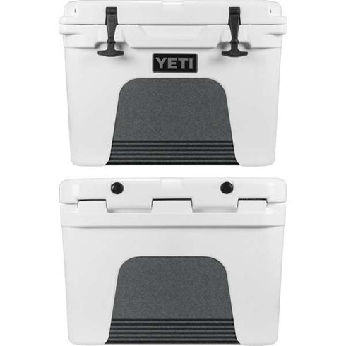 Black and Grey Stripes YETI Tundra 35 Hard Cooler Skin