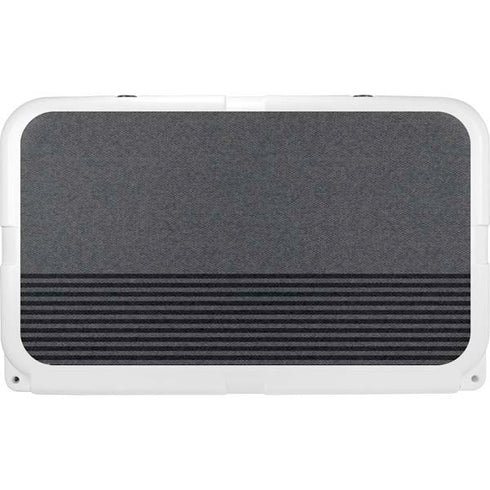 Black and Grey Stripes YETI Tundra 45 Hard Cooler Skin