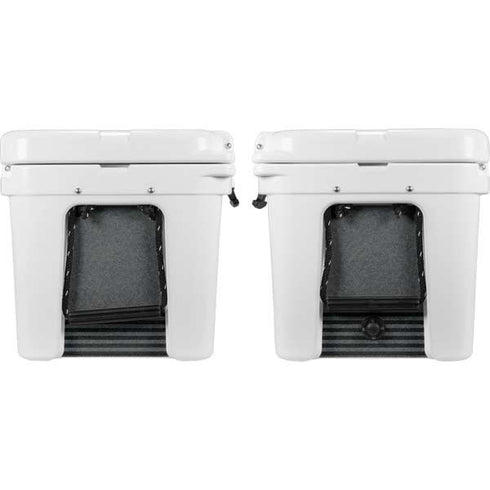 Black and Grey Stripes YETI Tundra 45 Hard Cooler Skin
