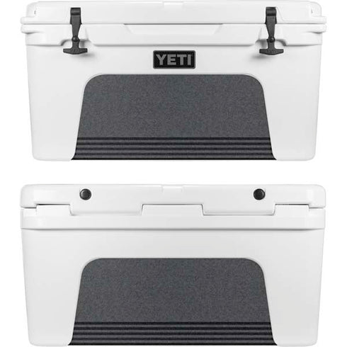 Black and Grey Stripes YETI Tundra 65 Hard Cooler Skin