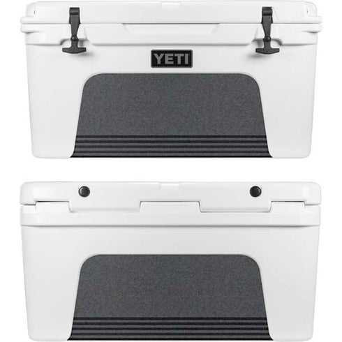 Black and Grey Stripes YETI Tundra 75 Hard Cooler Skin