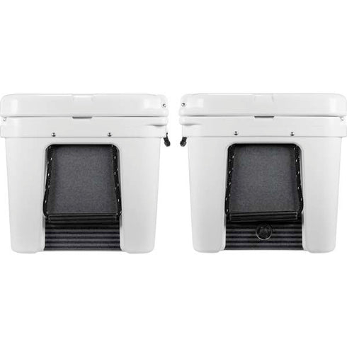 Black and Grey Stripes YETI Tundra 75 Hard Cooler Skin
