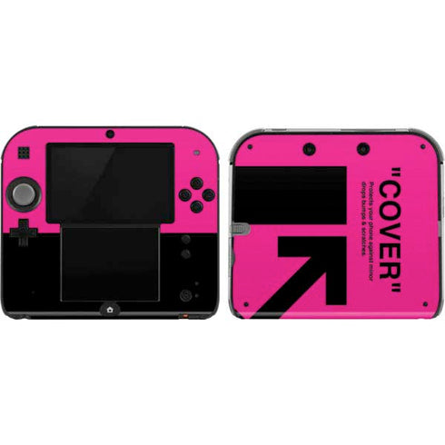 Black and Pink Arrows Nintendo 2DS Skin