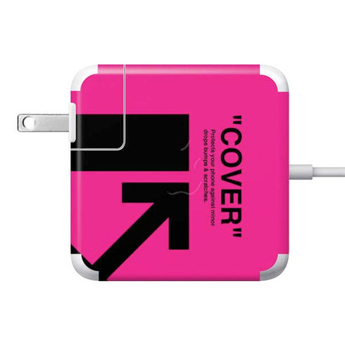 Black and Pink Arrows 85W Power Adapter (15 and 17 inch MacBook Pro Charger) Skin
