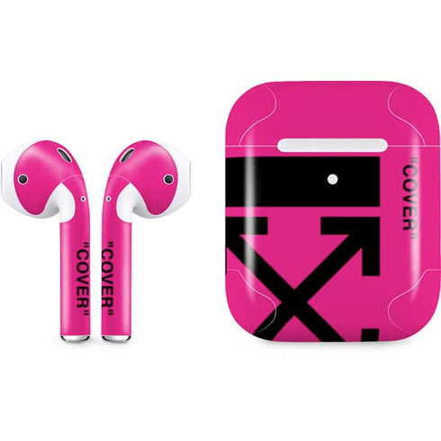 Black and Pink Arrows Apple AirPods 2 Skin