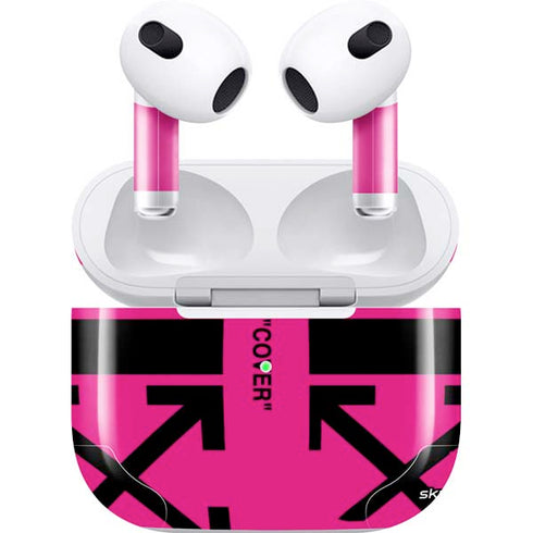 Black and Pink Arrows Apple AirPods (3rd Gen 2021) Skin