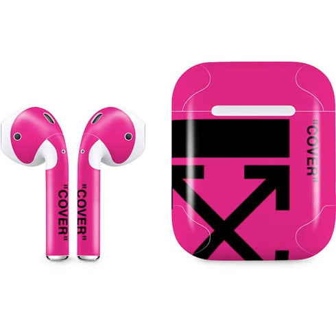 Black and Pink Arrows Apple AirPods Skin