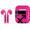Black and Pink Arrows Apple AirPods Skin
