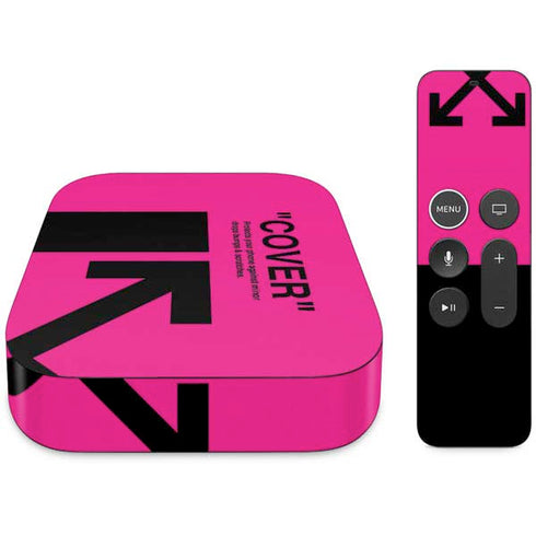 Black and Pink Arrows Apple TV Skin