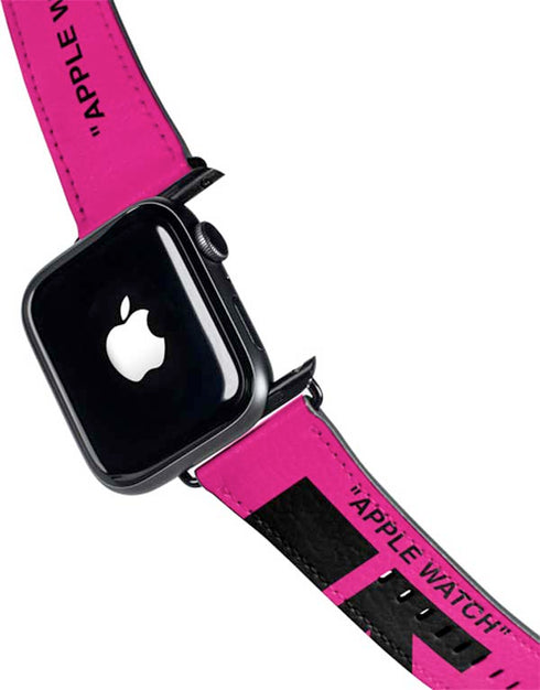 Black and Pink Arrows Apple Watch Band 42-44mm