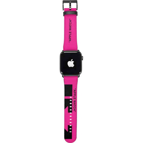 Black and Pink Arrows Apple Watch Band 42-44mm