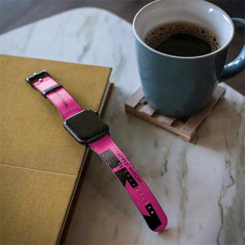 Black and Pink Arrows Apple Watch Band 42-44mm