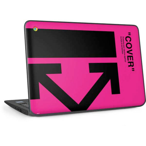 Black and Pink Arrows HP Chromebook Skin