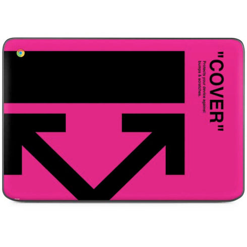 Black and Pink Arrows HP Chromebook Skin