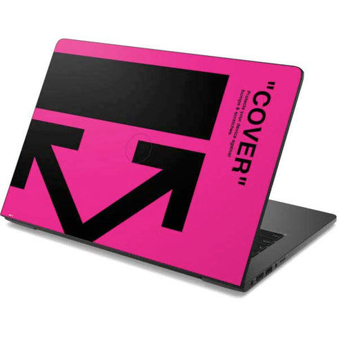 Black and Pink Arrows Dell Chromebook Skin