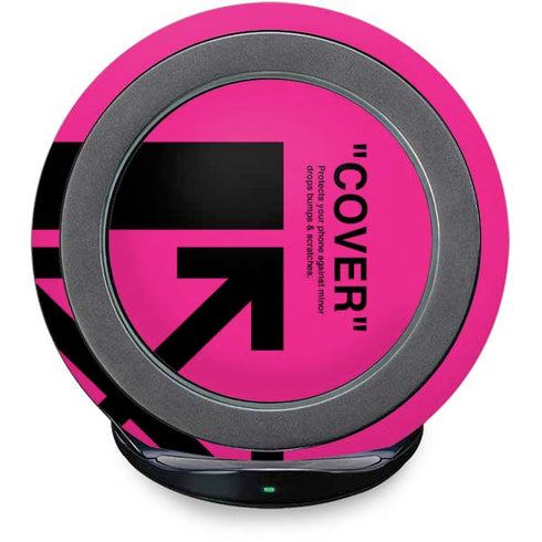 Black and Pink Arrows Fast Charge Wireless Charging Stand Skin