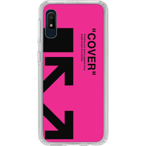 Black and Pink Arrows Galaxy A10e Clear Case