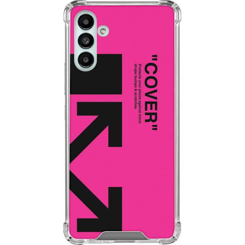 Black and Pink Arrows Galaxy A13 5G Clear Case