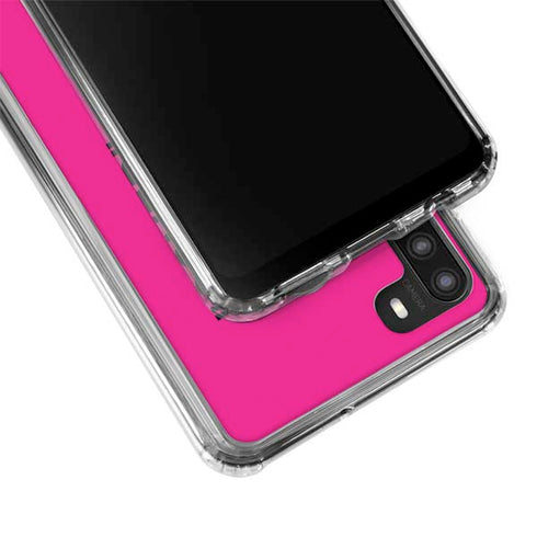 Black and Pink Arrows Galaxy A21 Clear Case