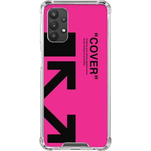 Black and Pink Arrows Galaxy A32 5G Clear Case