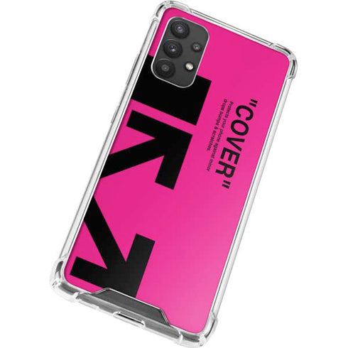 Black and Pink Arrows Galaxy A32 5G Clear Case