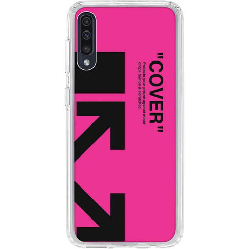Black and Pink Arrows Galaxy A50 Clear Case