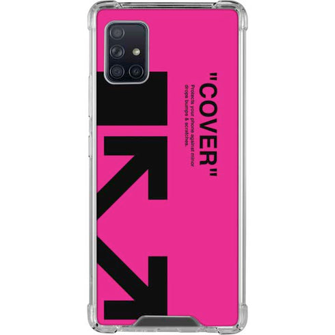 Black and Pink Arrows Galaxy A51 5G Clear Case