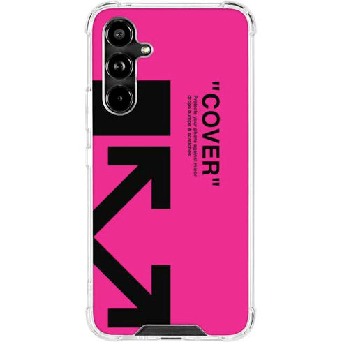 Black and Pink Arrows Galaxy A54 5G Clear Case