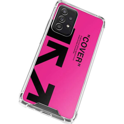 Black and Pink Arrows Galaxy A72 5G Clear Case