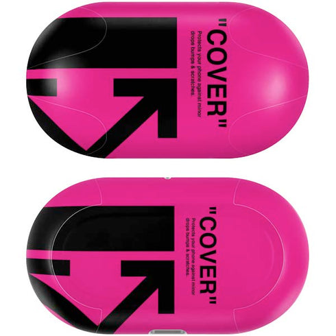 Black and Pink Arrows Galaxy Buds Plus Skin