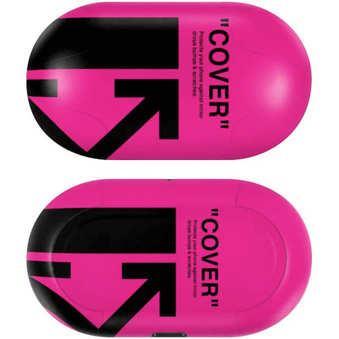 Black and Pink Arrows Galaxy Buds Skin