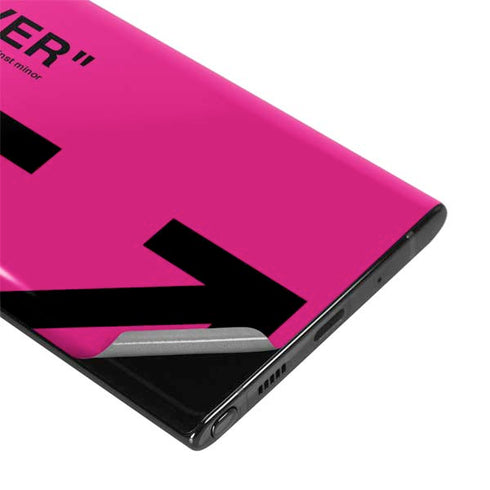Black and Pink Arrows Galaxy Note 10 Skin