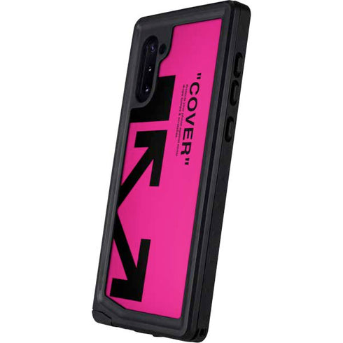 Black and Pink Arrows Galaxy Note 10 Waterproof Case