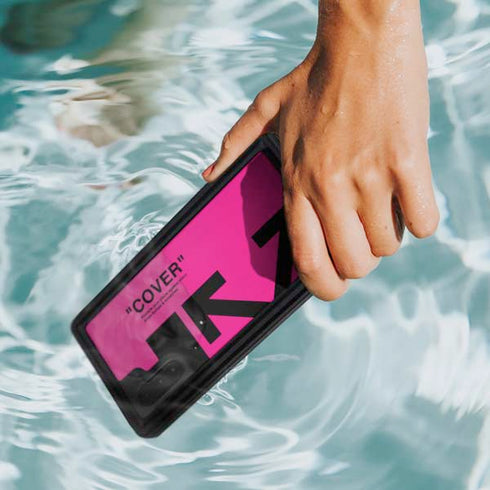 Black and Pink Arrows Galaxy Note 10 Waterproof Case