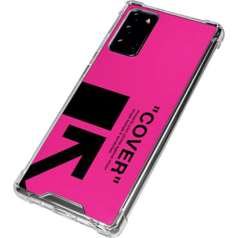 Black and Pink Arrows Galaxy Note20 5G Clear Case