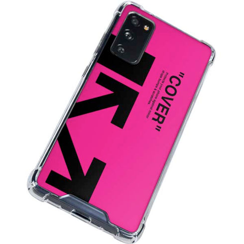 Black and Pink Arrows Galaxy S20 FE Clear Case