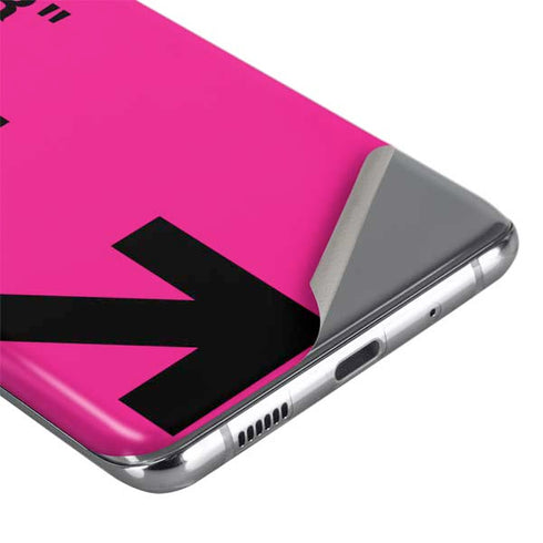 Black and Pink Arrows Galaxy S20 Skin