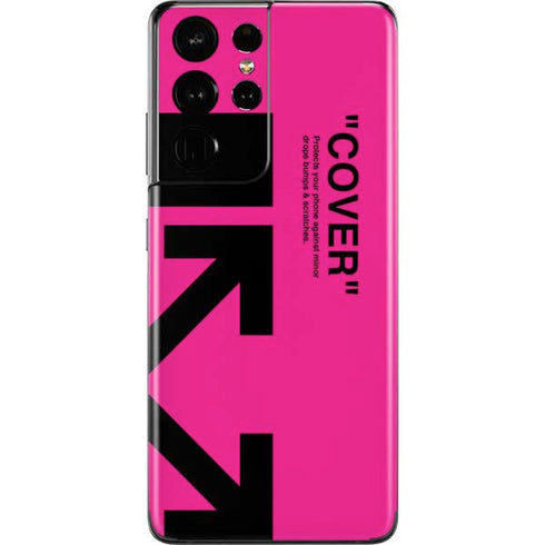 Black and Pink Arrows Galaxy S21 Ultra 5G Skin