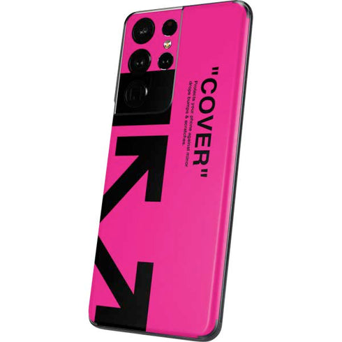 Black and Pink Arrows Galaxy S21 Ultra 5G Skin