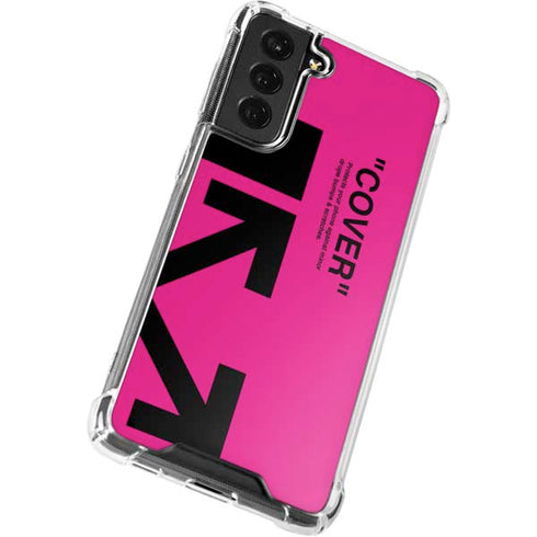 Black and Pink Arrows Galaxy S22 Plus Clear Case